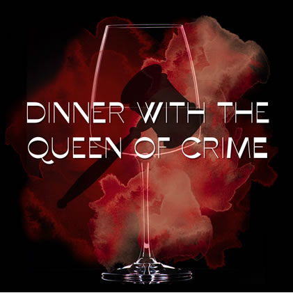 Dinner with the Queen of Crime banner
